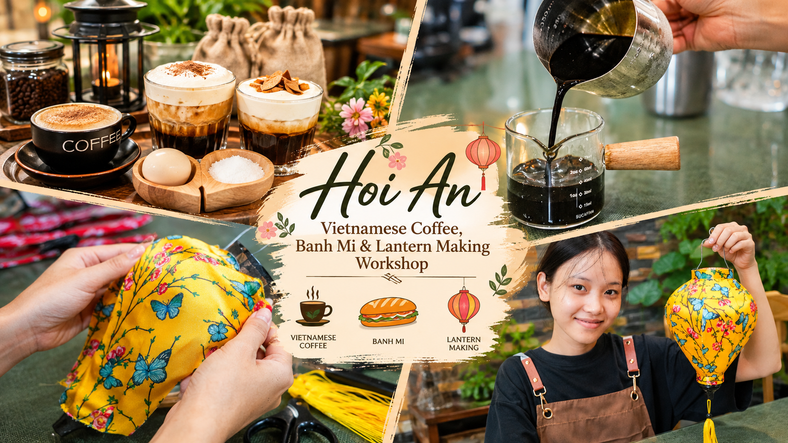 Vietnamese coffee, Banh Mi and lantern making workshop