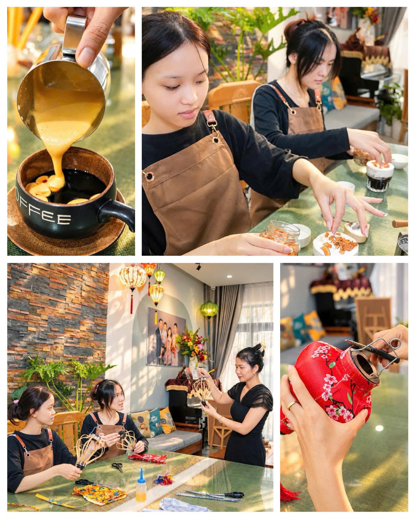 Coffee and lantern making workshop experience in Hoi An