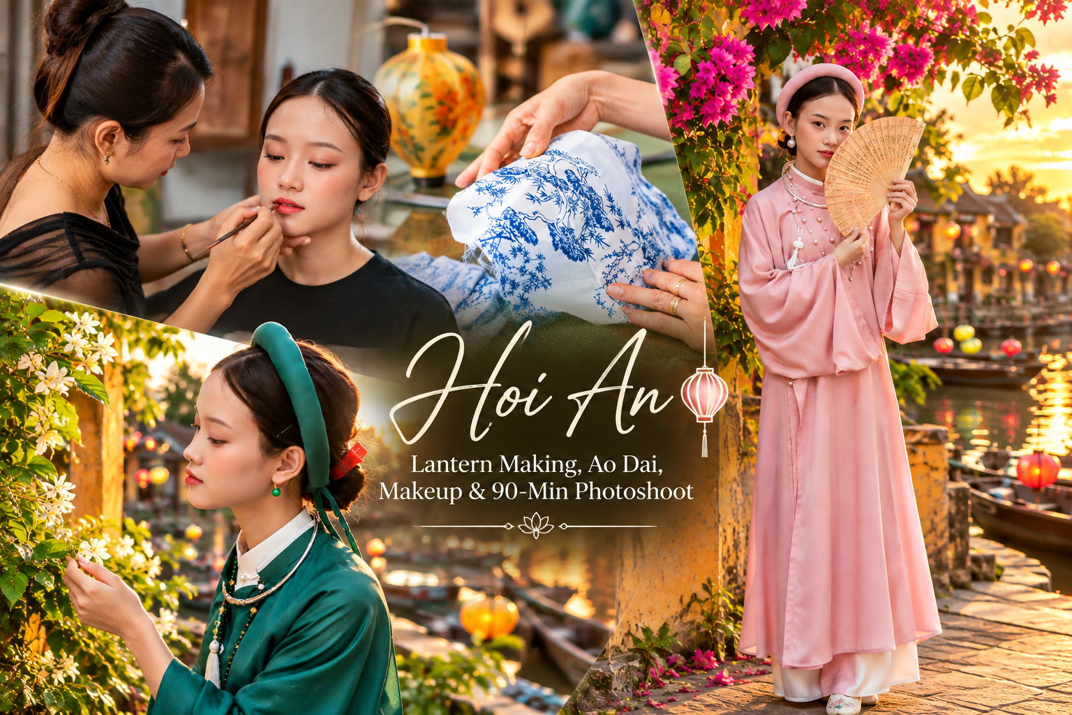 Hoi An lantern craft — replace with L6 Ao Dai and photoshoot image