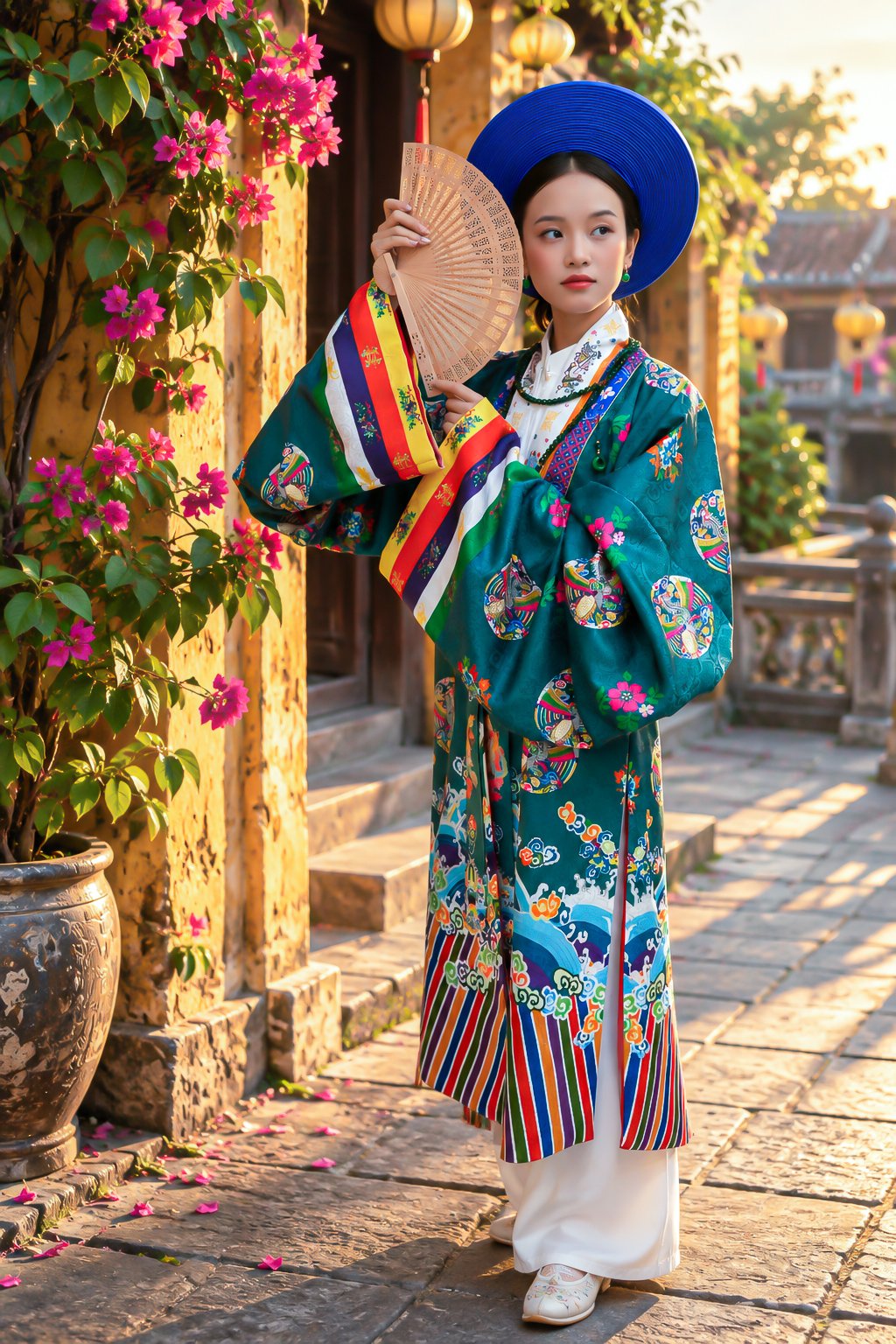 Traditional Vietnamese Outfit By Hoi An River at Annie Hoi An