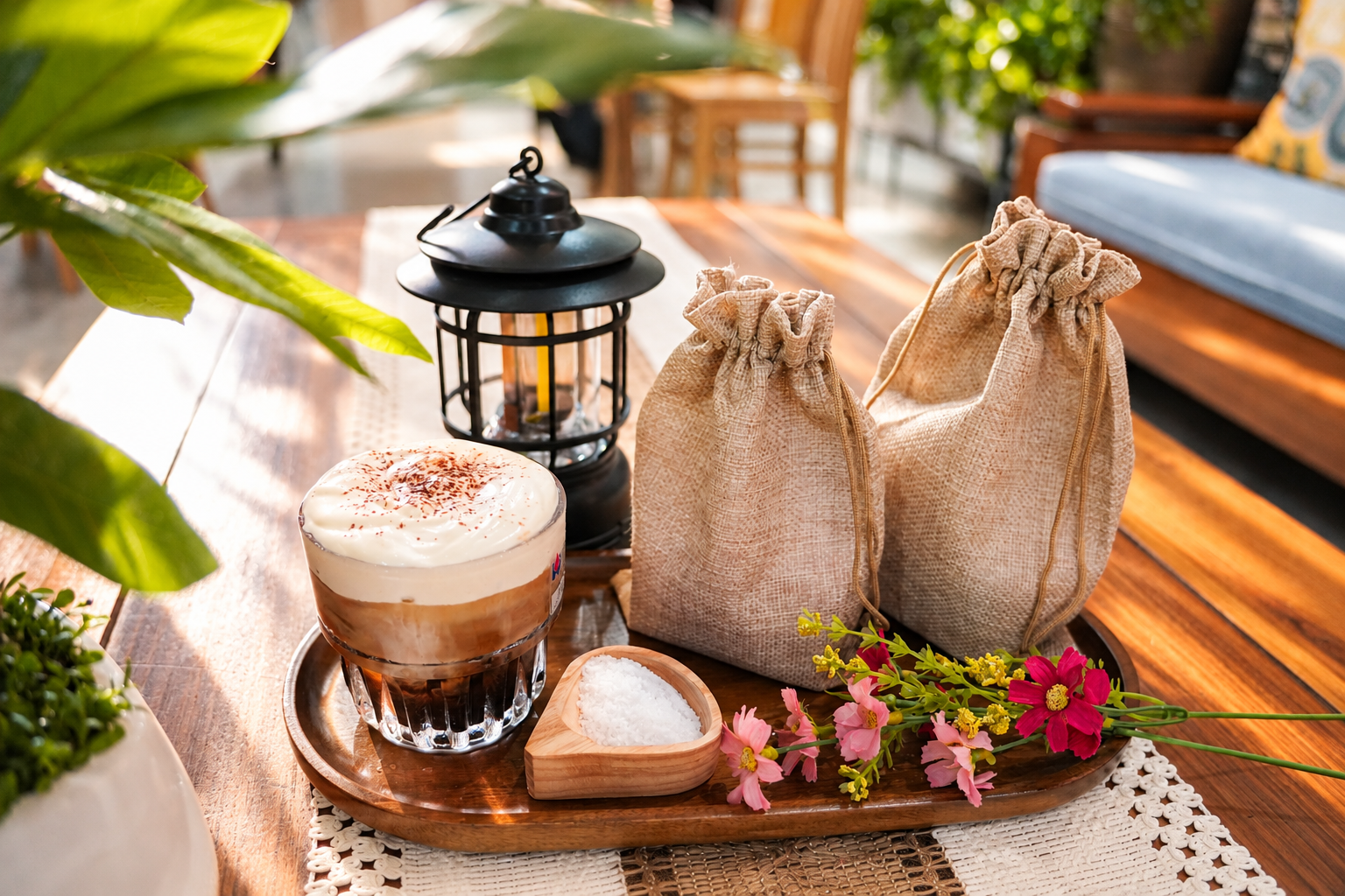 Different Vietnamese coffee styles served in Hoi An